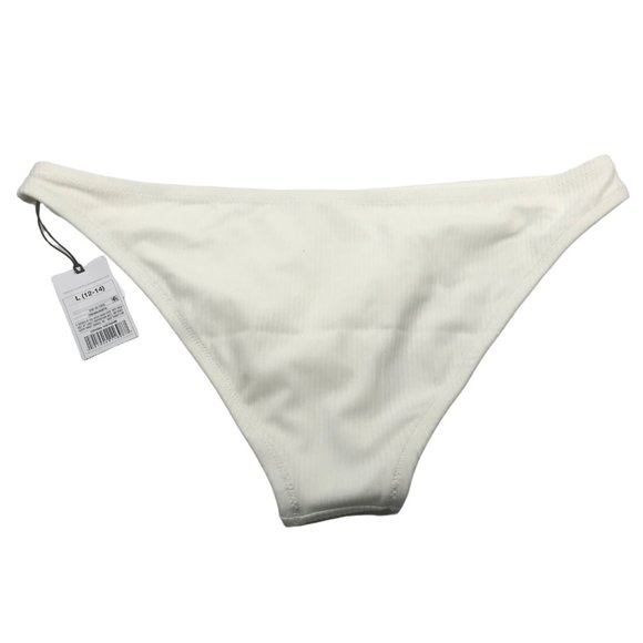 Shade And Shore Women's Sz. Large 12-14 High Leg Extra Cheeky Bikini Swim Bottom - Picture 2 of 8